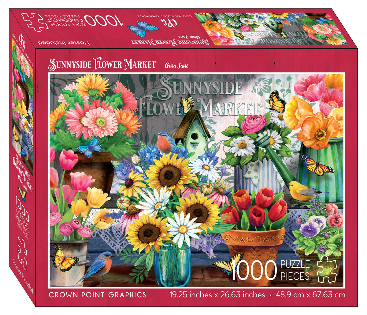 92247 - Sunnyside Flower Market - 1000 Piece Puzzle – McBeth
