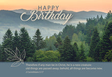 Load image into Gallery viewer, F23424 - Faithfully Yours God's Majesty - 12 Birthday Cards W/Scripture 4 Designs