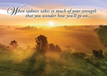 Load image into Gallery viewer, G3283 -  WARNER PRESS Sunsets In Glory - Sympathy 12 Cards W/NIV Scripture