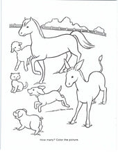 Load image into Gallery viewer, 41019 - FARM ANIMALS - COLORING BOOKS
