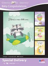 Load image into Gallery viewer, G3143 - WARNER PRESS  Special Delivery - Baby Cards 12 Cards w/NIV Scripture