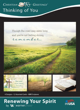Load image into Gallery viewer, G3303 - WARNER PRESS Renewing Your Spirit Thinking of You 12 Cards W/KJV Scripture