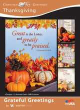 Load image into Gallery viewer, G3333 - WARNER PRESS Grateful Greetings - Thanksgiving 12 Cards w/KJV Scripture