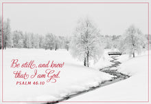 Load image into Gallery viewer, DSH1187/J0426 - CHRISTMAS BE STILL AND KNOW - KJV