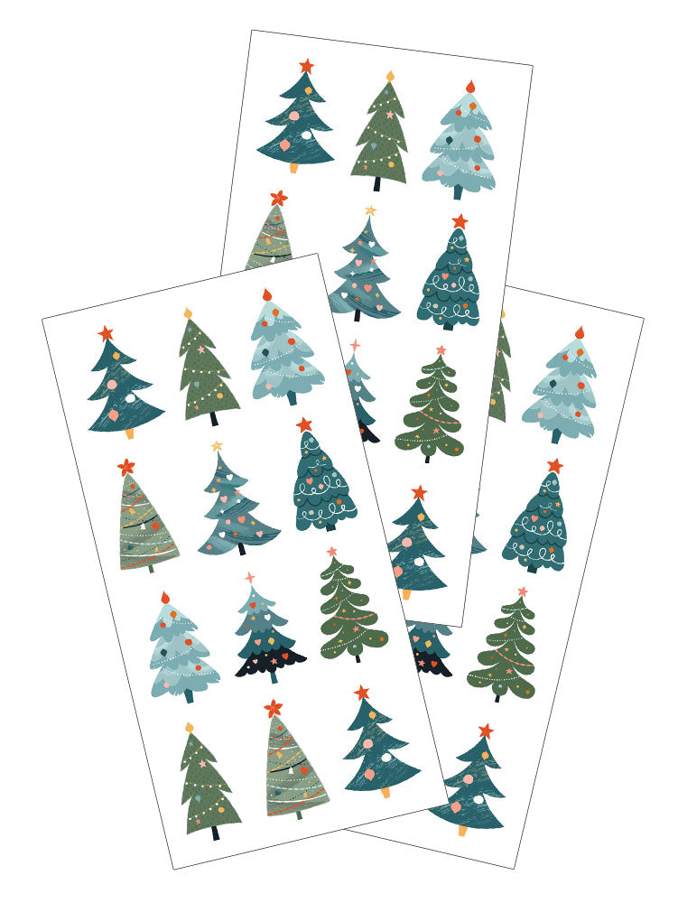 2415E - STICKER - CHRISTMAS TREES