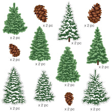 Load image into Gallery viewer, 3006E - DIE CUT STICKERS - PINE TREES