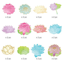 Load image into Gallery viewer, 3007E - DIE CUT STICKERS - LOTUS