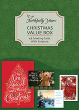 Load image into Gallery viewer, F45299 - 48 COUNT CHRISTMAS VALUE BOX - KJV/NIV