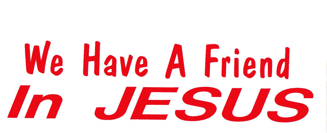 51024 - Bumper Sticker - Friend in Jesus