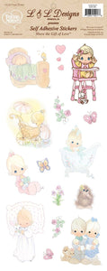 55017 - SCRAPBOOKING STICKERS - BABY GIRL - PRECIOUS MOMENTS