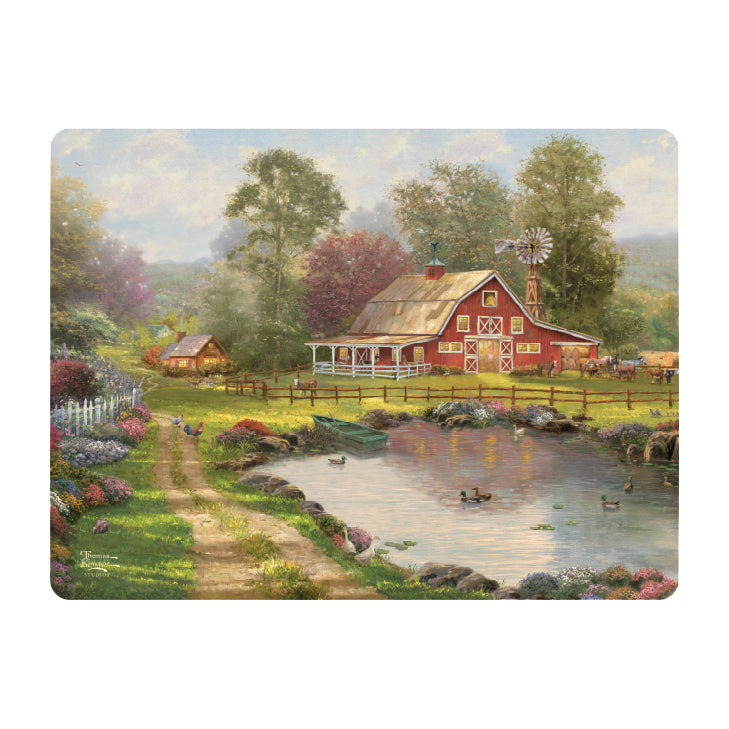 55048 - CUTTING BOARD - THOMAS KINKADE - RED BARD