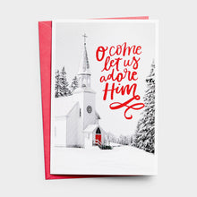 Load image into Gallery viewer, J60673 - CHRISTMAS BLACK AND WHITE CHURCH - KJV