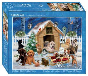 82557 - WINTER PETS - 500 PC PUZZLE