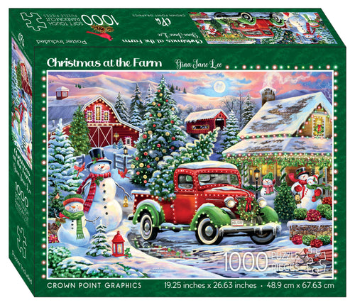 82558 - CHRISTMAS AT THE FARM- 1000 PC PUZZLE