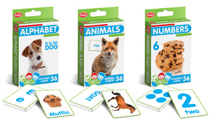 850012 - FLASH CARDS - ALPHABET, ANIMALS, & NUMBERS
