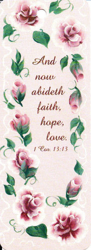 92148 - BOOKMARK - PINK ROSE - PACK OF 100