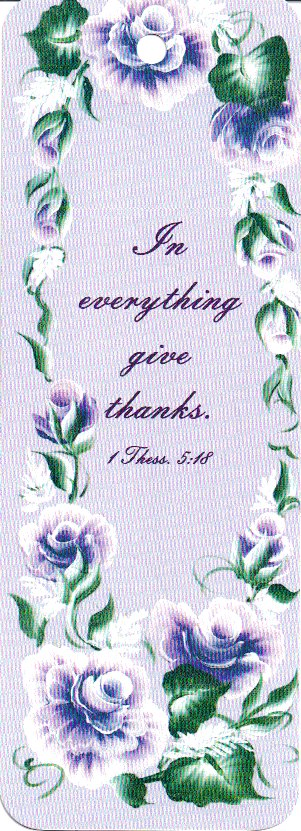 92149 - BOOKMARK - LAVENDER ROSES - PACK OF 100