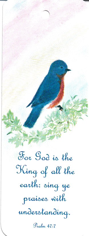 92152 - BOOKMARK - BLUEBIRD - PACK OF 100