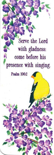 92155 - BOOKMARK - GOLDFINCH - PACK OF 100