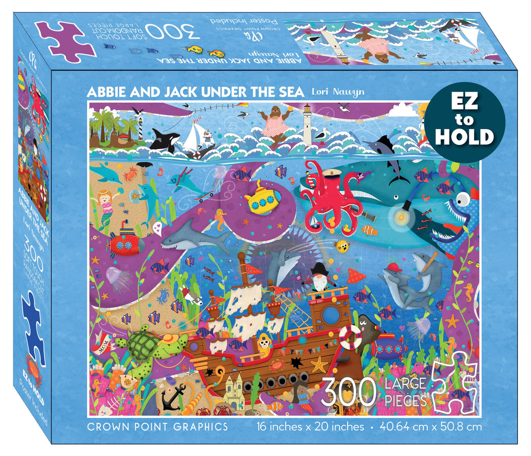 92243 - ABBIE AND JACK- UNDER THE SEA - 300 PC PUZZLE