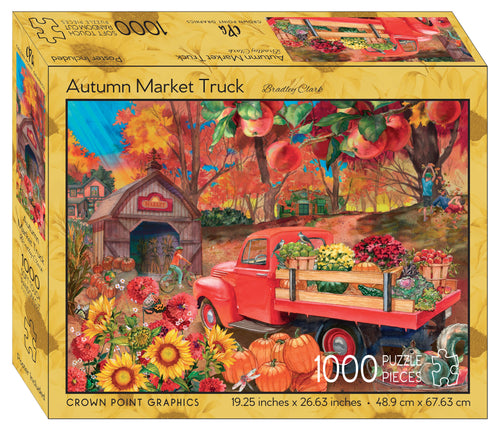 92513 - AUTUMN MARKET TRUCK - 1000 PC PUZZLE