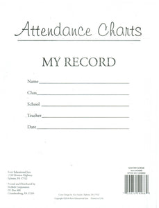55026 - ATTENDANCE CHART - BUTTERFLIES AND FLOWERS