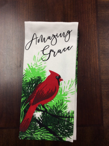 DKT23222 - KITCHEN TOWEL - CARDINAL, AMAZING GRACE