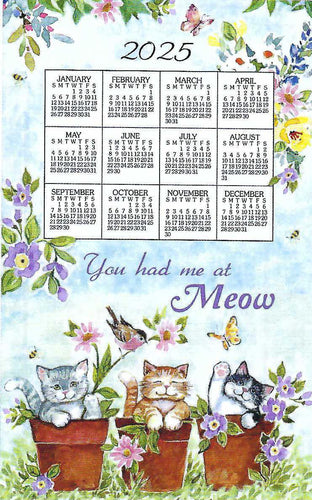 F3476 - Sweet Kitties - 2025 Calendar Towel