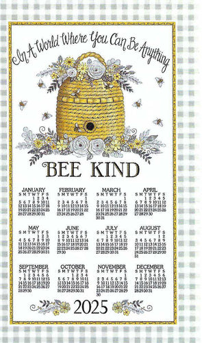 F3477 - Bee Kind - 2025 Calendar Towel