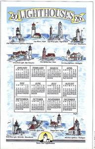 F3551 - Lighthouses - 2026 Calendar Towel