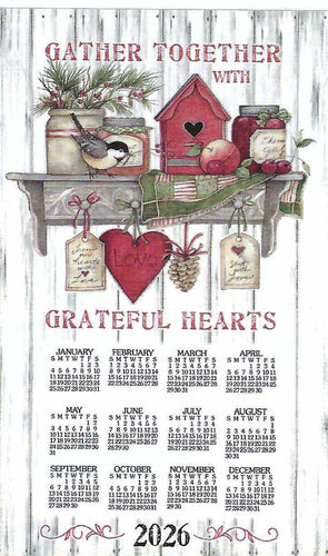 F3556 - Kitchen Sentiments - 2026 Calendar Towel