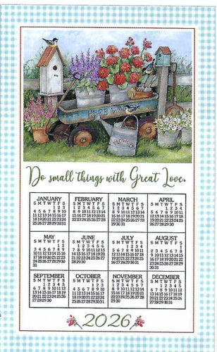 F3557 - Blue Wagon - 2026 Calendar Towel