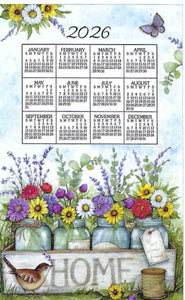 F3561 - Home Floral - 2026 Calendar Towel