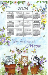 F3563 - Sweet Kitties - 2026 Calendar Towel