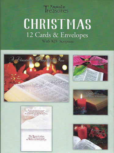 FT22442 - BIBLE AND POINSETTIA - KJV