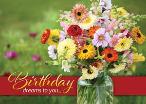 G3644 - FLORAL WISHES - BIRTHDAY - KJV