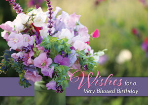 G3644 - FLORAL WISHES - BIRTHDAY - KJV