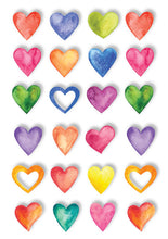 Load image into Gallery viewer, PO0004E - POP UP STICKERS - WATERCOLOR HEARTS