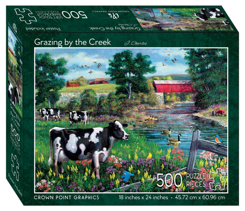 92249 - Grazing By the Creek - 500 Piece Puzzle