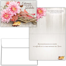 Load image into Gallery viewer, S22825 - FLORES RUSTICAS - SYMPATHY - SPANISH - KJV