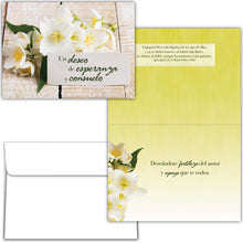 Load image into Gallery viewer, S22825 - FLORES RUSTICAS - SYMPATHY - SPANISH - KJV