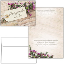 Load image into Gallery viewer, S22825 - FLORES RUSTICAS - SYMPATHY - SPANISH - KJV