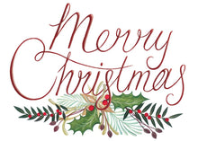 Load image into Gallery viewer, S80973 - MERRY CHRISTMAS HOLLY  - NO SCRIPTURE