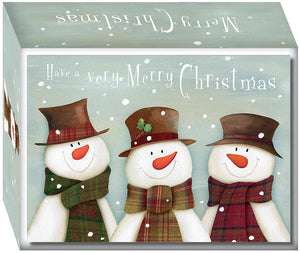 S82281 - SNOWMAN TRIO VALUE BOX - NON SCRIPTURE