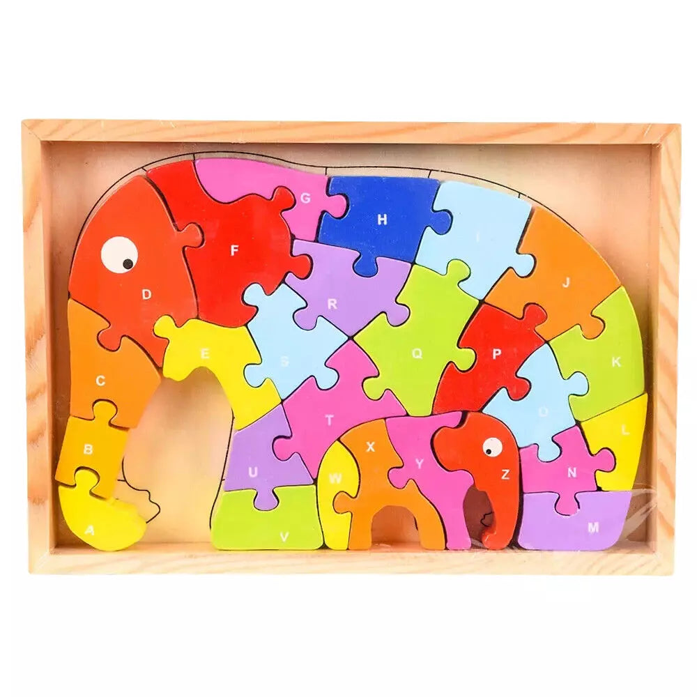 87318 - Wooden Chunky Elephant Puzzle