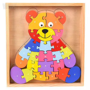 87316 - Wooden Chunky Bear Puzzle