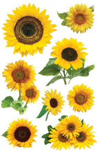 Load image into Gallery viewer, DM0118E - 3D STICKER  - SUNFLOWERS