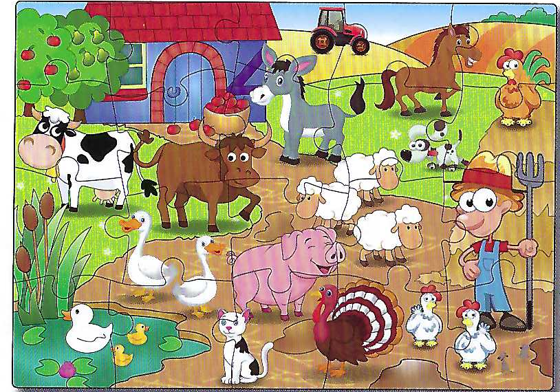 20186 - Who's On The Farm - 20 Piece Puzzle