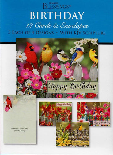 S22184 - BIRTHDAY - BIRDS - KJV