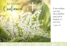 Load image into Gallery viewer, F23419 - Faithfully Yours Confirmation 12 Cards with Scripture 3 Each of 4 Designs
